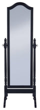 Coaster Contemporary Wood Cheval Mirror with Arched Top in Black