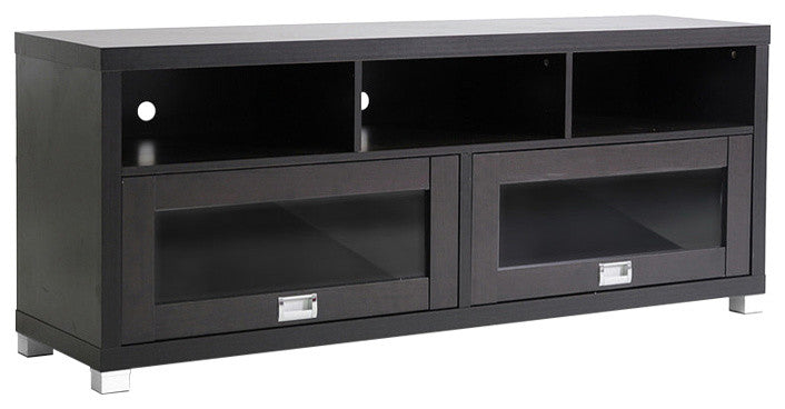 Swindon Modern TV Stand With Glass Doors