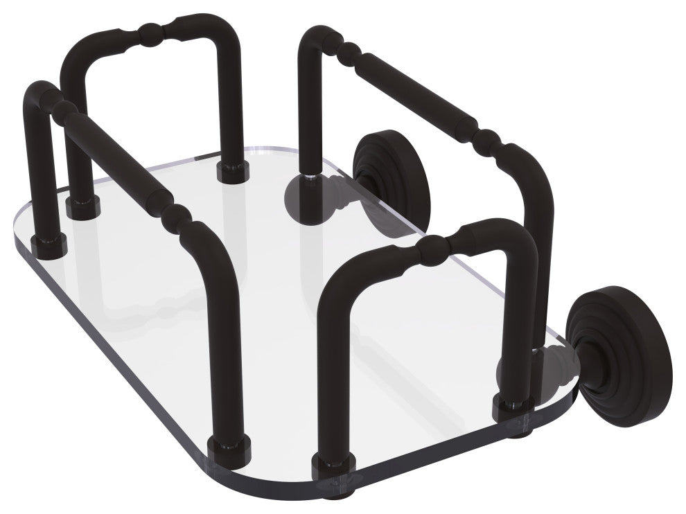 Waverly Place Wall Mounted Guest Towel Holder, Oil Rubbed Bronze