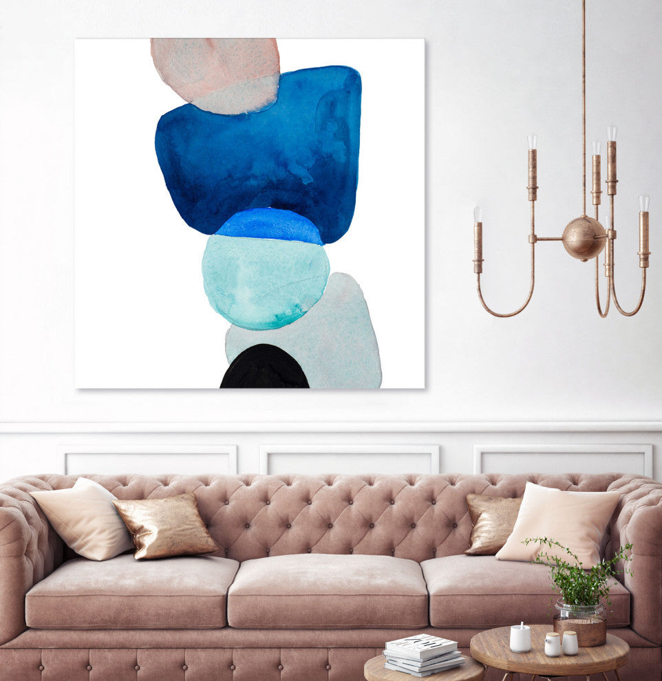 Head Over Heels Abstract I - 54 x 54 by Lanie Loreth
