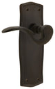 Prairie Plate With Manor Lever, Oil-Rubbed Bronze, Passage, Non-Handed