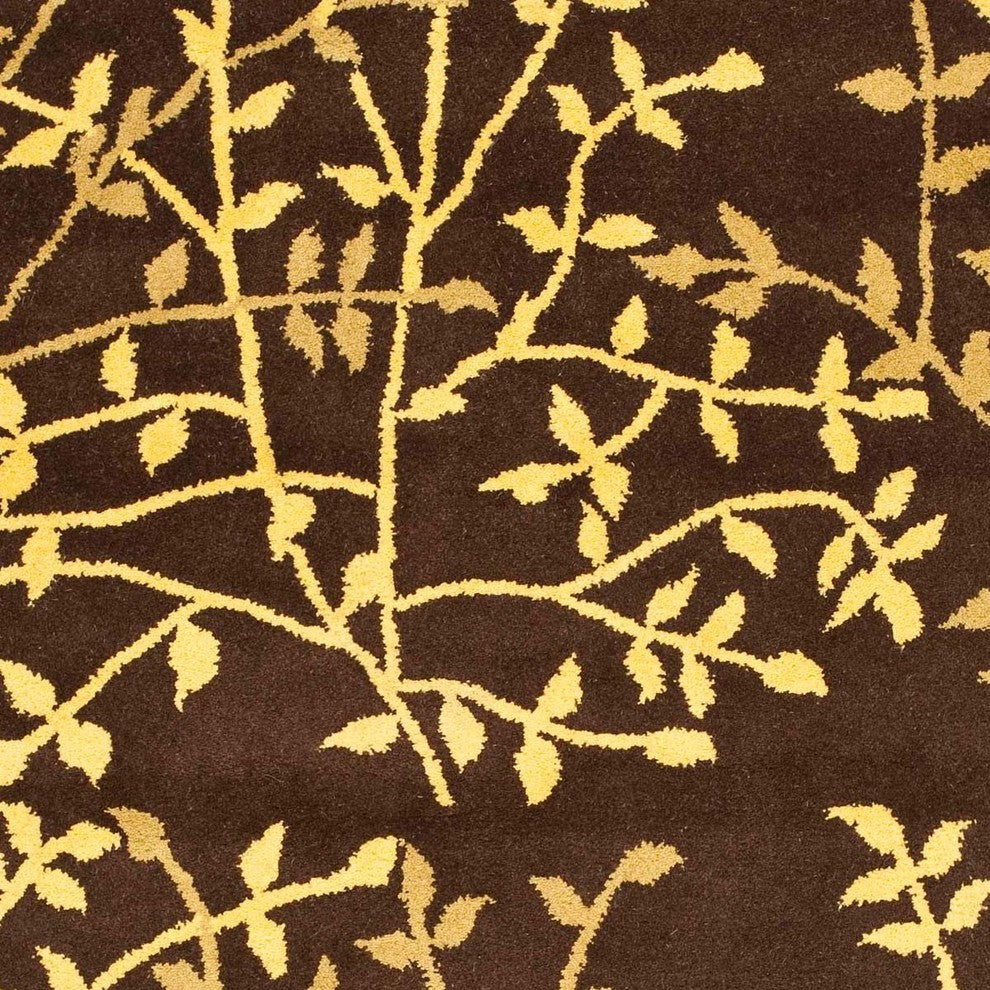 Safavieh Soho Soh733C Floral Rug, Brown/Multi, 6'0"x6'0" Square