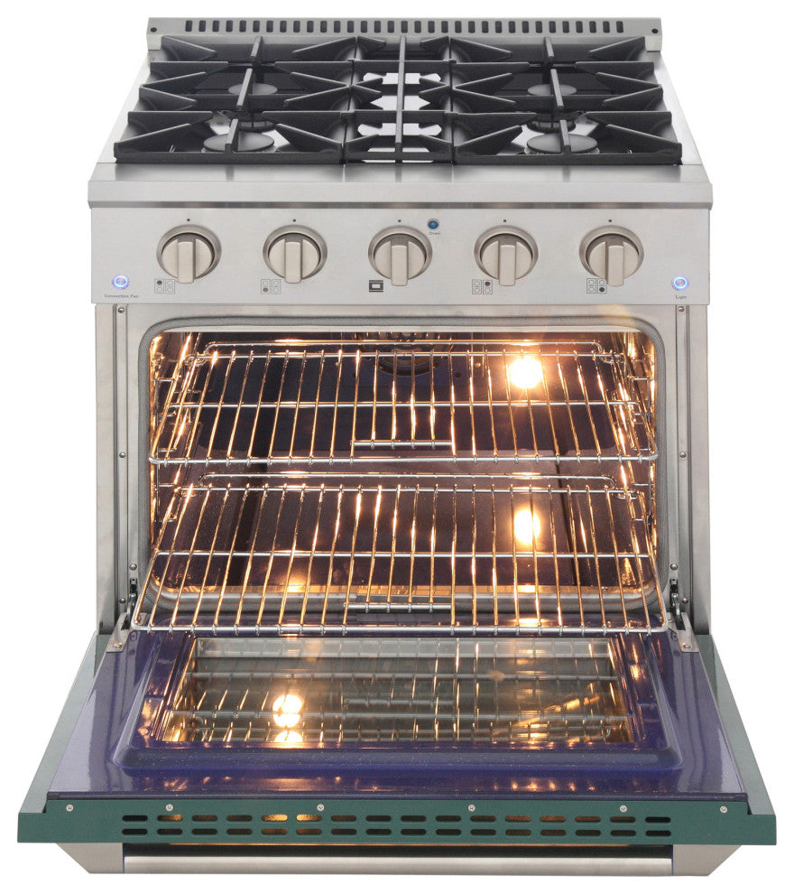 KUCHT Pro-Style 30" 4.2 cu. ft. Range, Green, Natural Gas