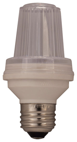 E26 Base, 1W, Pure White, SMD Led, Clear Lens, 150 Flash / Minute