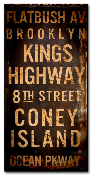 Color Bakery 'Brooklyn I' Canvas Art, 16"x32"