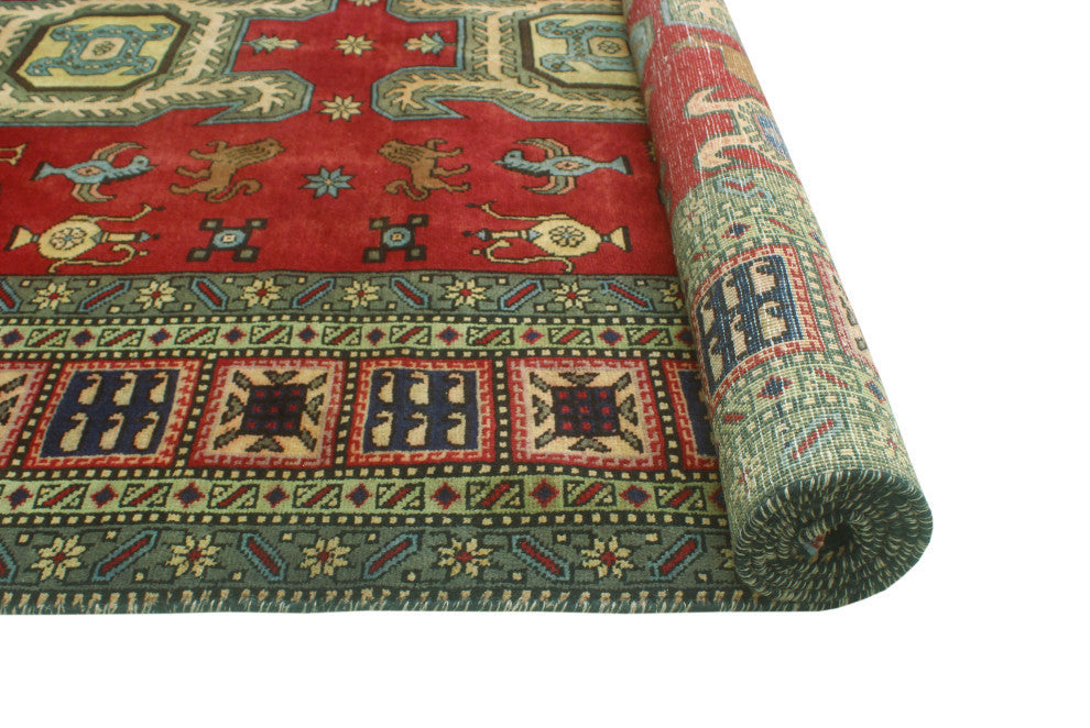 Fine Vintage Distressed Bethany Red/Beige Runner, 5'0x9'7