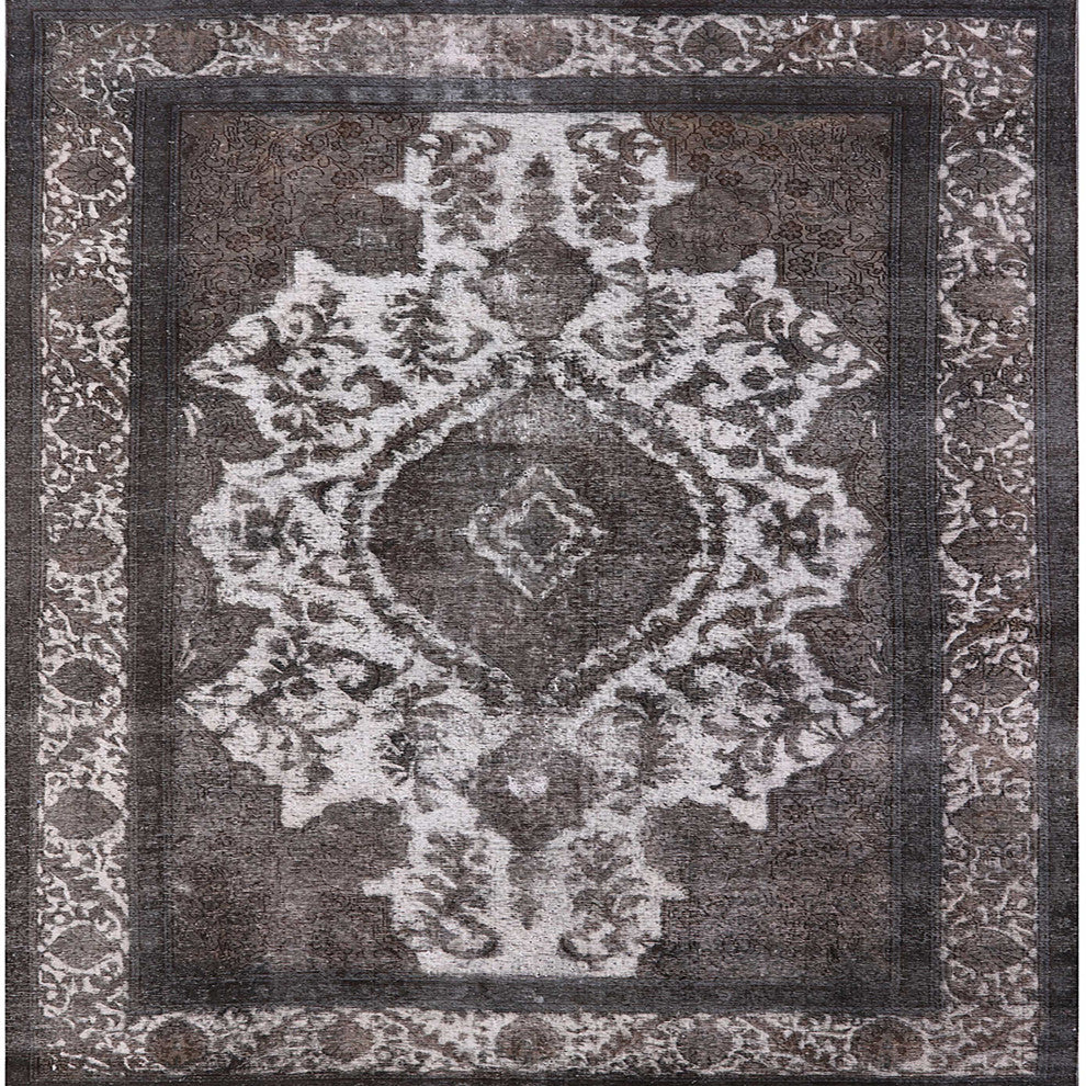 Ahgly Company Indoor Square Mid-Century Modern Area Rugs, 8' Square
