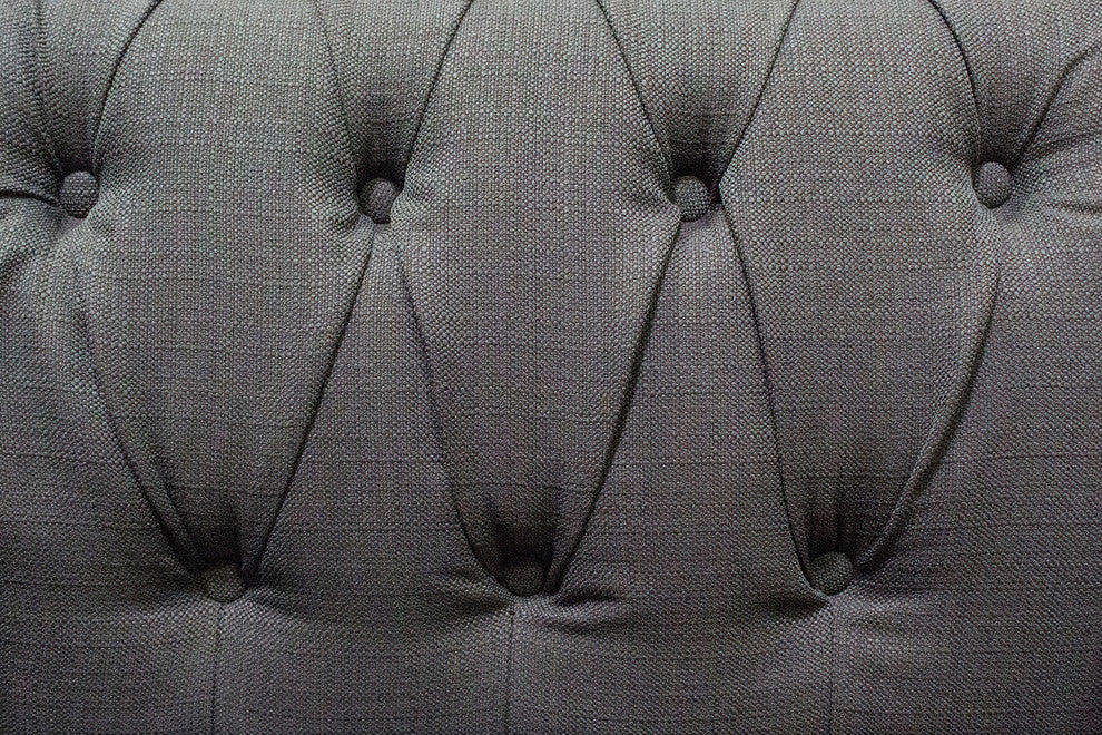 Venice Upholstered Living Arm Chair, Klein Charcoal