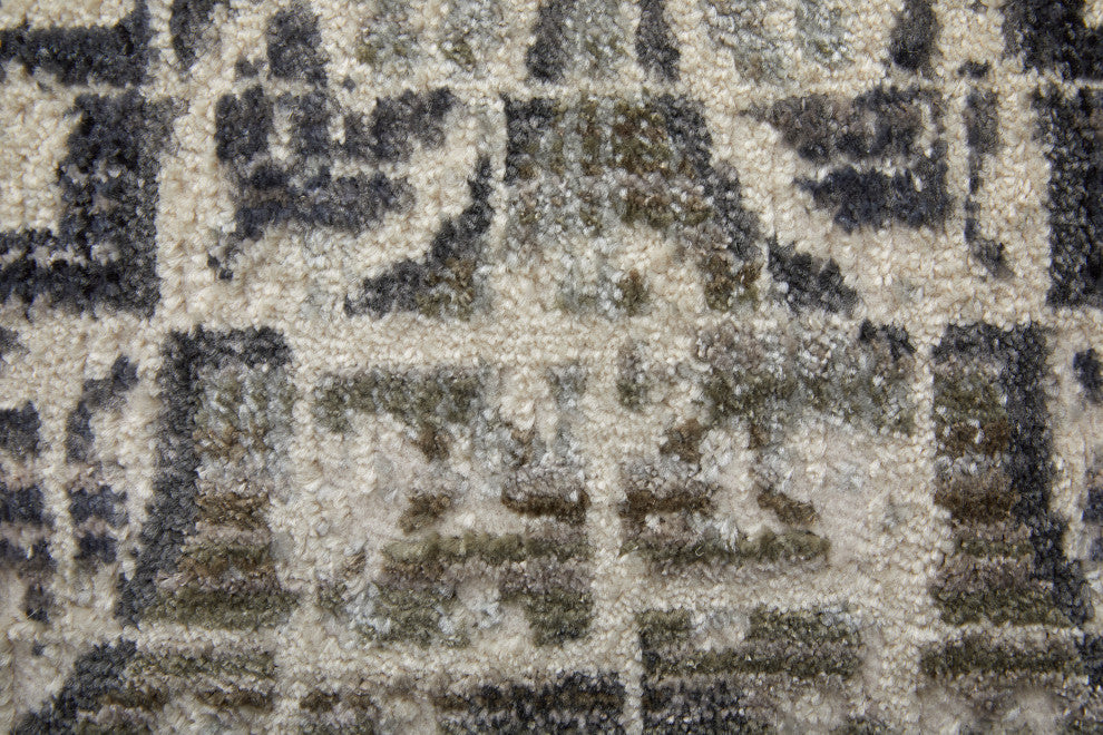 Weave & Wander Kiba Gray/Ivory Rug, 2'2"x3'