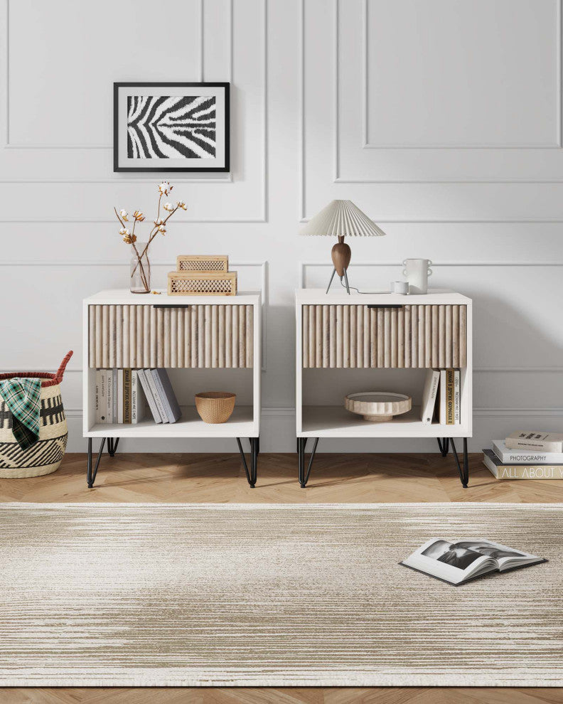 Manhattan Comfort DUMBO Nightstand, Set of 2