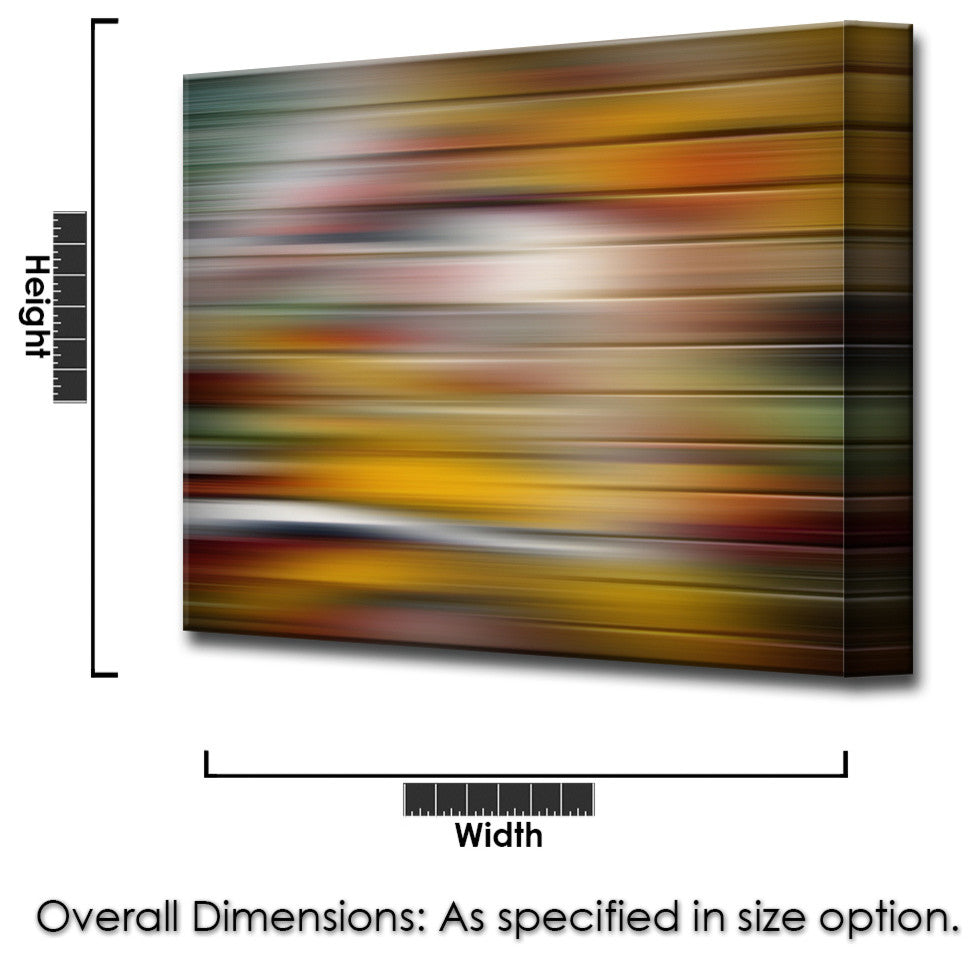 Ready2HangArt 'Blur Stripes XVIII' Canvas Wall Art, 20 in. Highx30 in. Wide