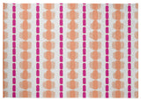 Watercolor Stripe Spring Chenille Rug, Orange-Orchid, 5'x7'
