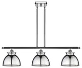 Adirondack 3-Light 36" Stem Island Light, Polished Chrome Shade