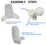 Fox Faux Fur Bedrest, Needs Assembly, Lemon Curry, 28"x30"x17"