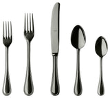 Perla Flatware Set, Black Gold, 5 Pcs.