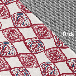 Cowry Check II Rug Rug, Red, 5' Round