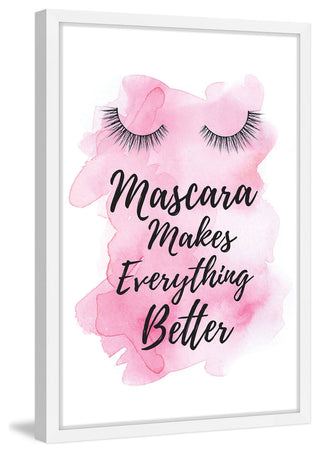 Marmont Hill, "Mascara Makes Pink" by Amanda Greenwood Framed Painting, 16x24