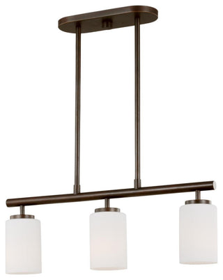 Generation Lighting 66160 Oslo 3 Light 25"W Chandelier - Midnight Black