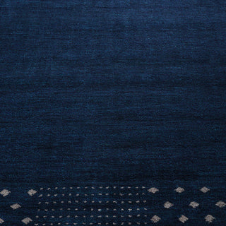 HAND KNOTTED LOOM WOOL ECO-FRIENDLY AREA RUGS - Rectangle, Blue, Contemporary