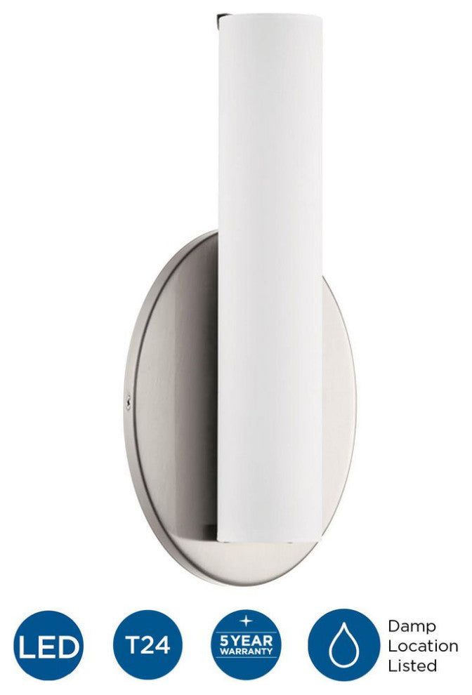 Parallel LED 1-Light LED Wall Sconce, Brushed Nickel