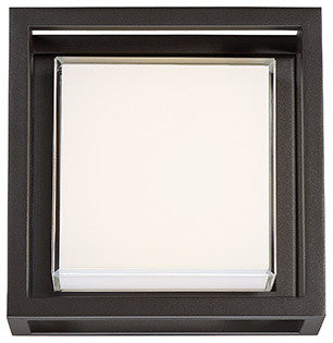 Modern Forms Framed 8" LED Outdoor Wall Light, Bronze