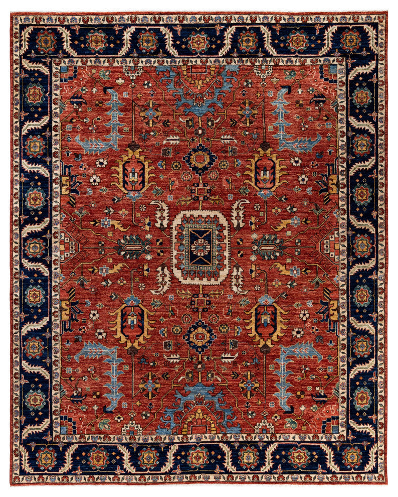 Serapi One-of-a-Kind Hand-Knotted Area Rug Red, 8'1" x 10'1"