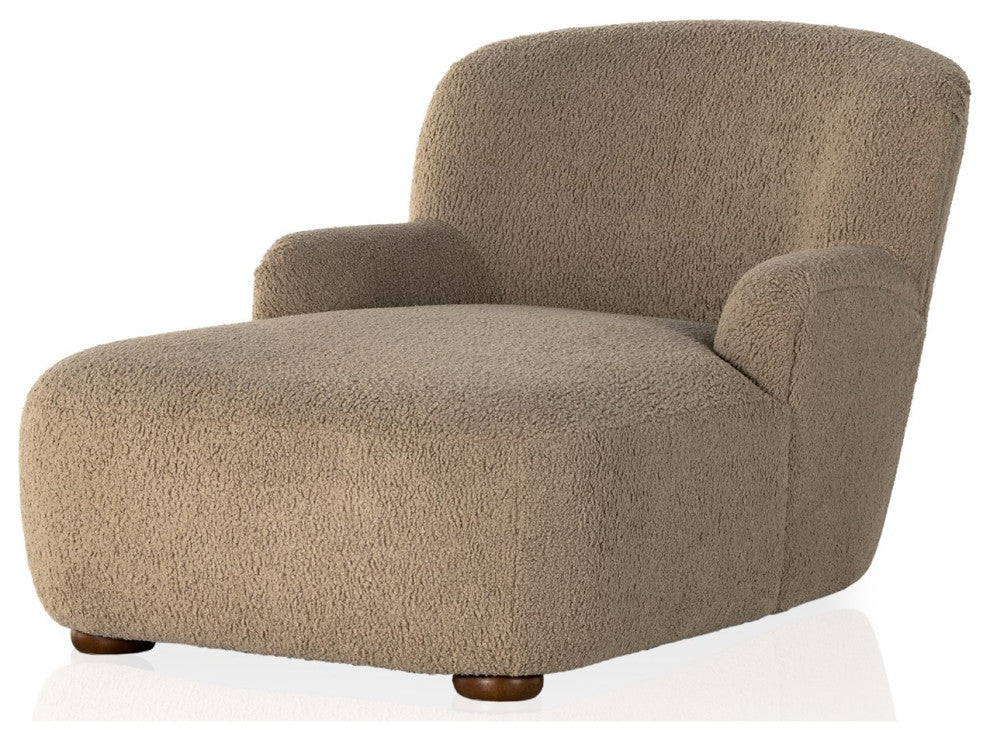 Kadon Chaise Lounge-Sheepskin Camel