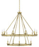 Middleton 15-Light Chandelier, Warm Brass