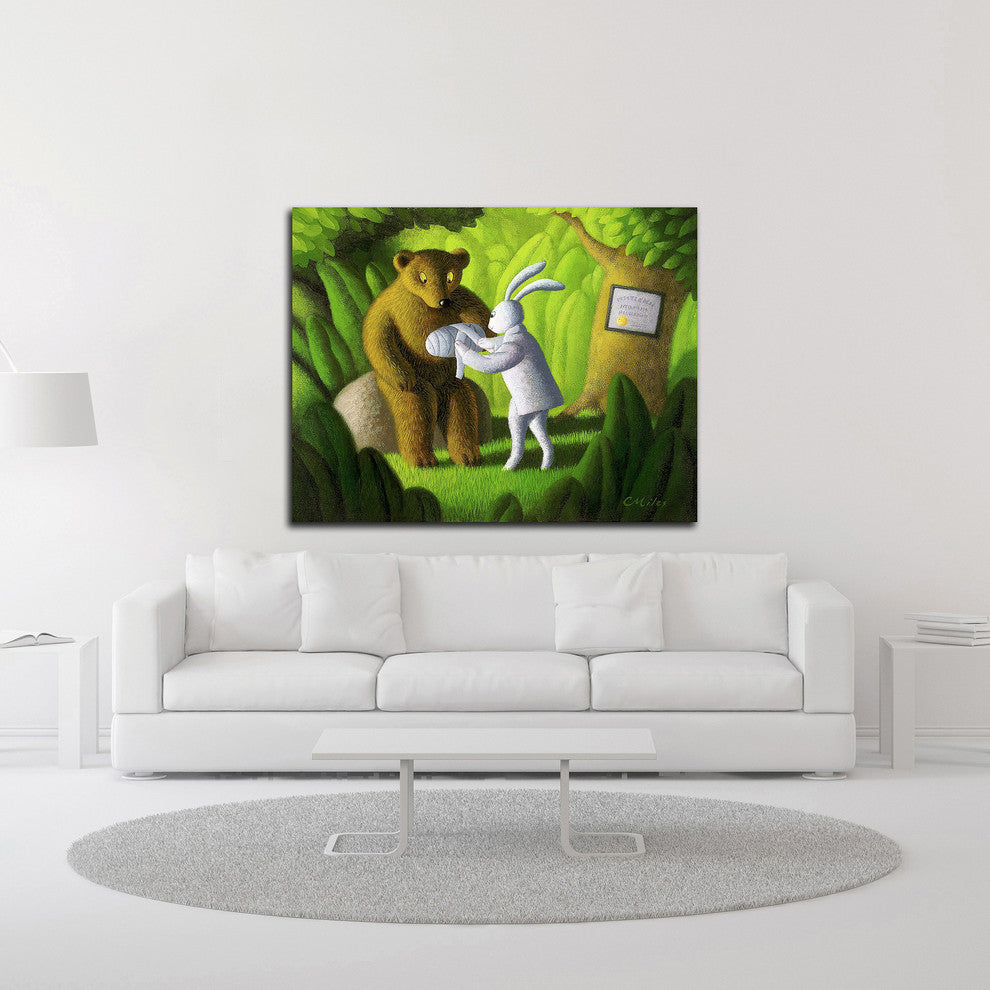 The Healer by Chris Miles, Print on Canvas, 18"x14"