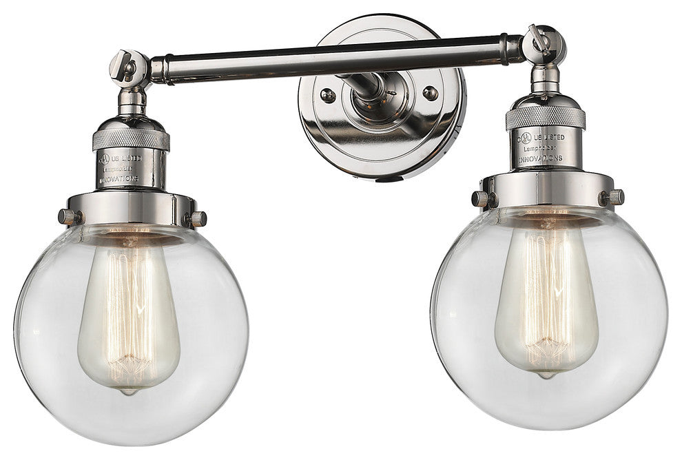 INNOVATIONS LIGHTING 208-PN-G202-6 Beacon 2 Light Bath Vanity Light