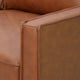 Samhara Top Grain Leather Sofa - Chestnut