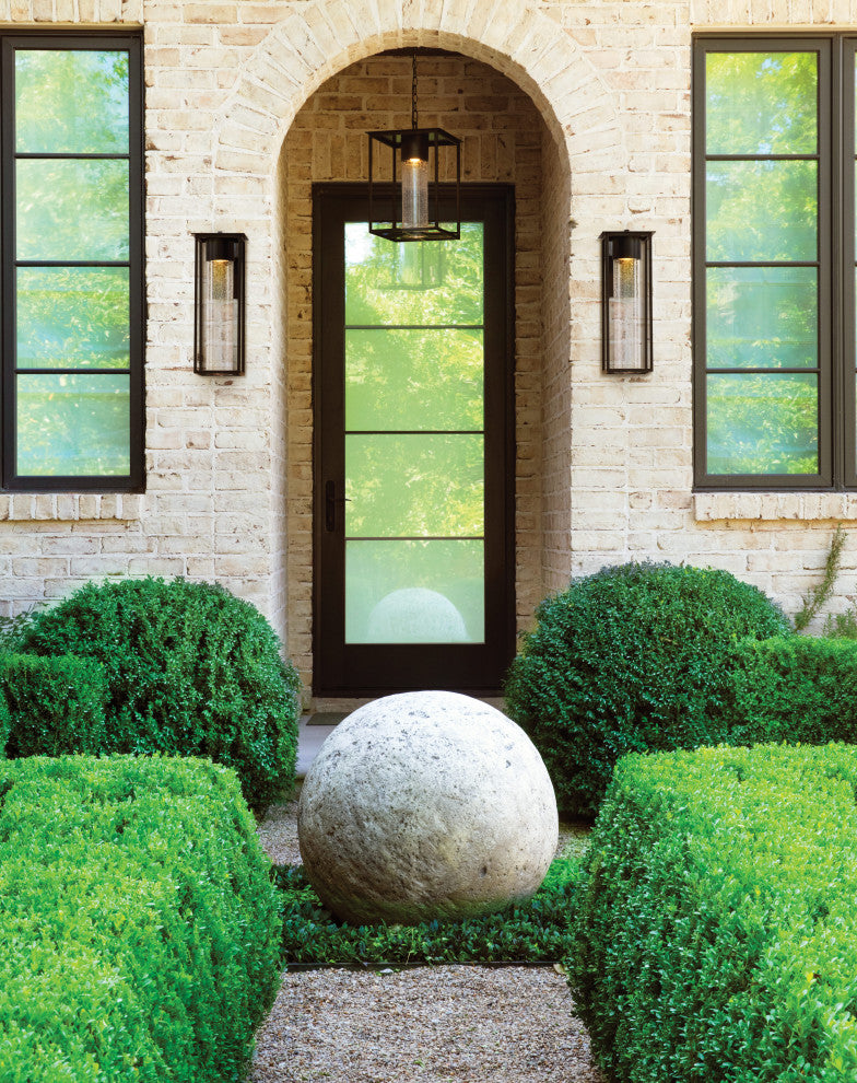 Hinkley Coen Medium Wall Mount Lantern, Black