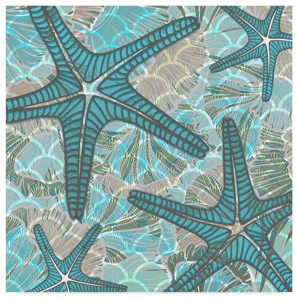 "Starfish Pattern" by Lightboxjournal, Canvas Art