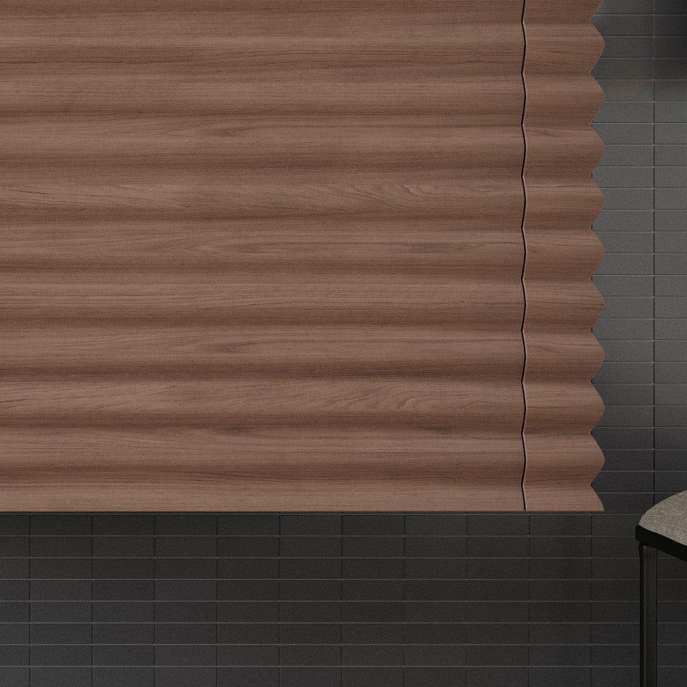 The Accordion Bathroom Vanity, Chestnut Oak, 36", Single Sink, Wall Mount