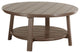 Poly Deluxe Conversation Table, Chestnut Brown