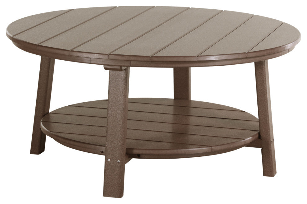 Poly Deluxe Conversation Table, Chestnut Brown