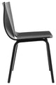V Wide Chair, Black