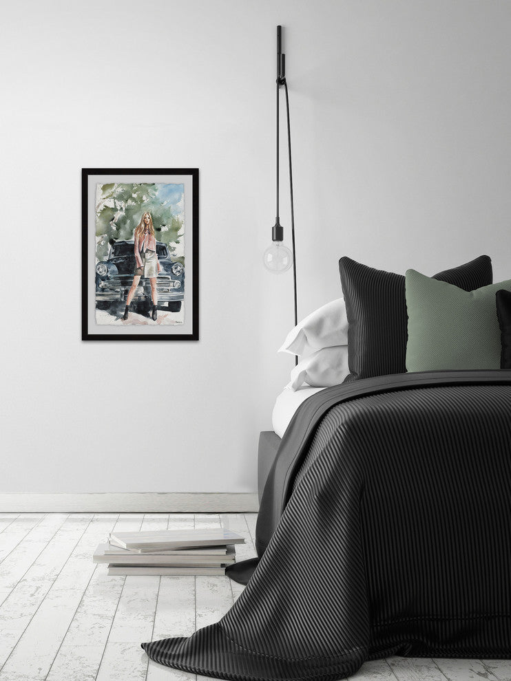 "Beautiful Escape" Framed Painting Print, 12"x18"