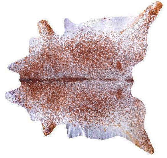 Pergamino Brown Salt And Pepper Cowhide Rug, Large