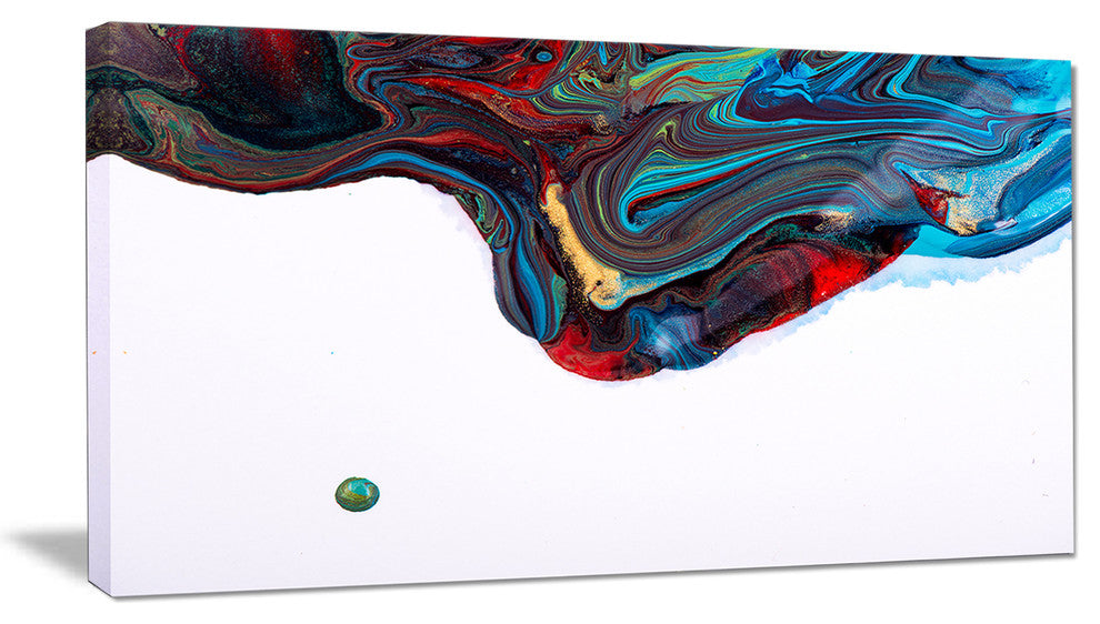 "Multi-Color Abstract Acrylic Paint Mix" Abstract Wall Artwork