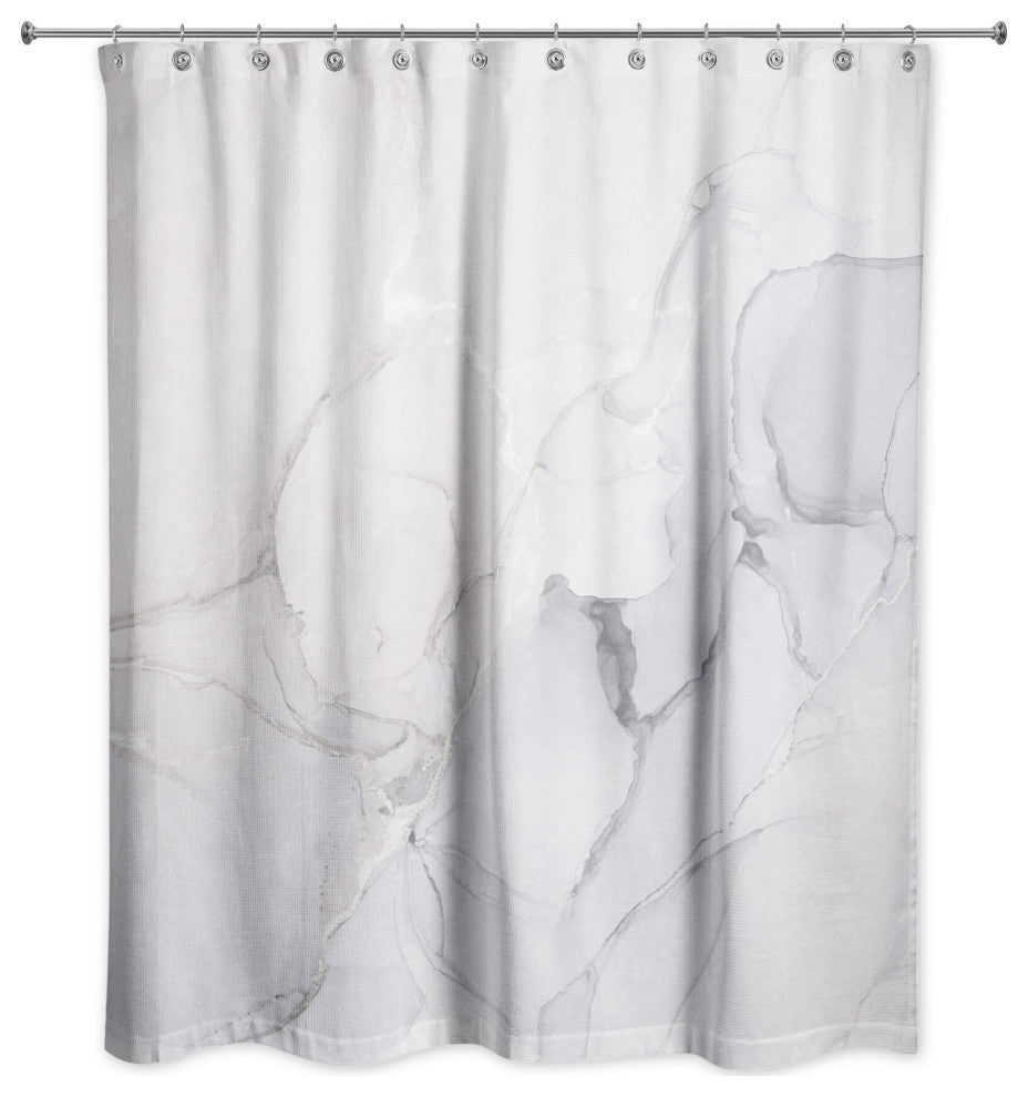 Inky Marble 71x74 Shower Curtain