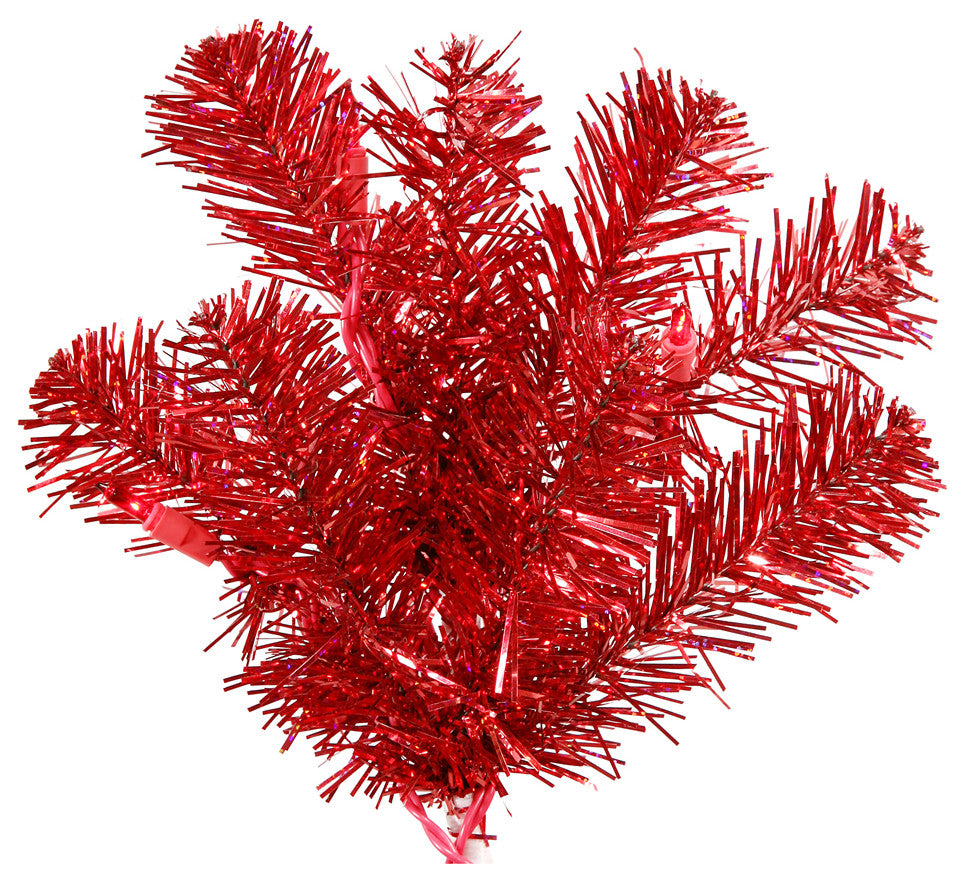Vickerman 24" Red Wreath Dural 50Red Lts 180T