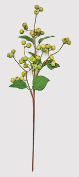 18" Artificial Green Berry Pick, Set of 3