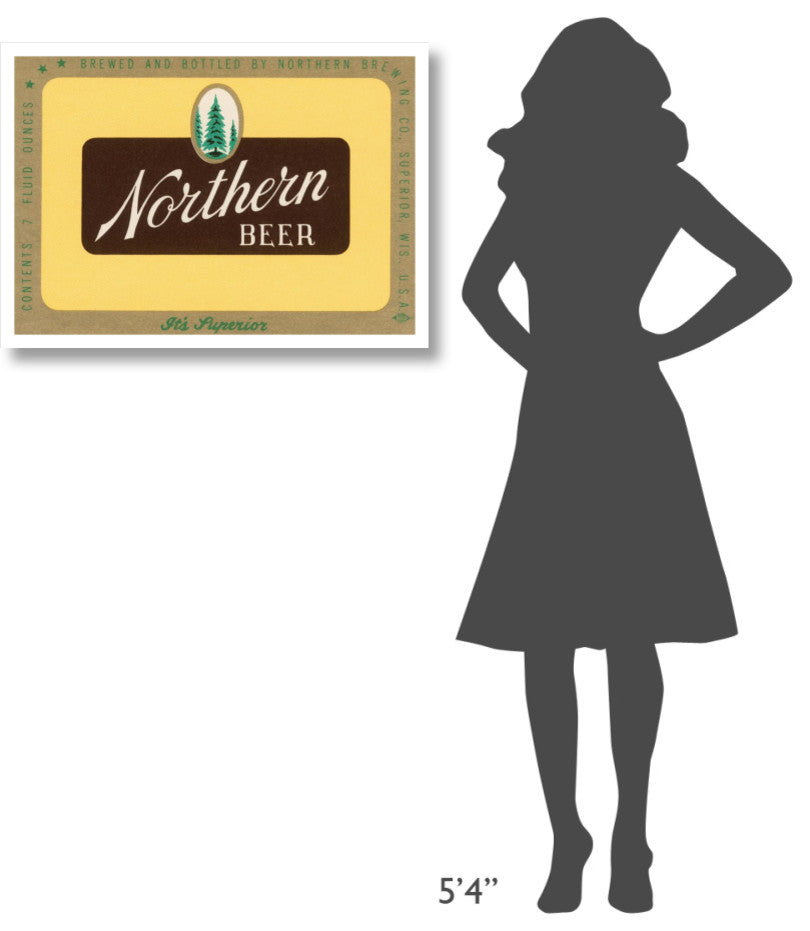 "Northern Beer" Digital Paper Print by Vintage Booze Labels, 32"x23"
