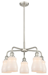 Innovations Ellery 5 22.75" Chandelier Satin Nickel