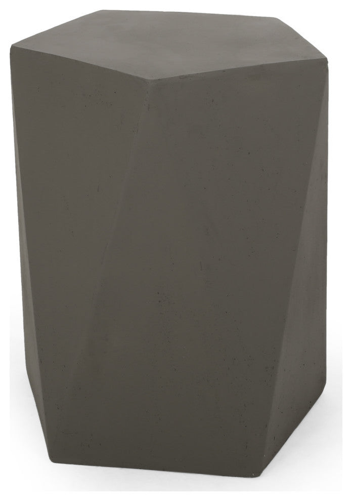 Apollo Outdoor Side Table, Light Gray