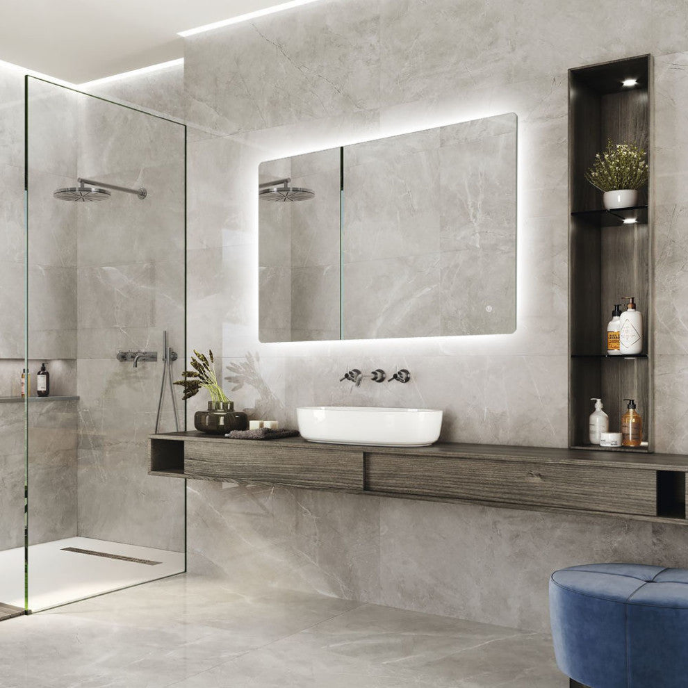 Bathroom Rectangle LED Wall Mirror Avenue 36"