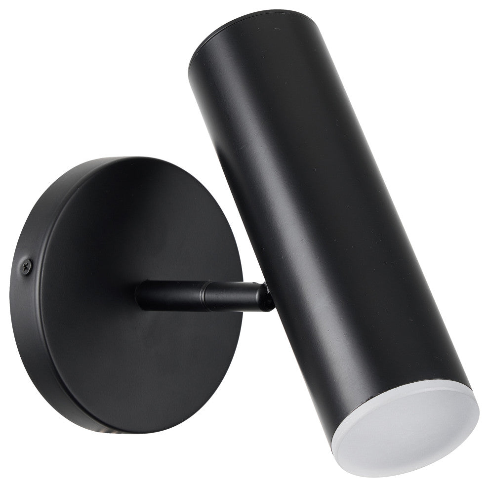 Matte Black Modern Wall With Frosted Acrylic