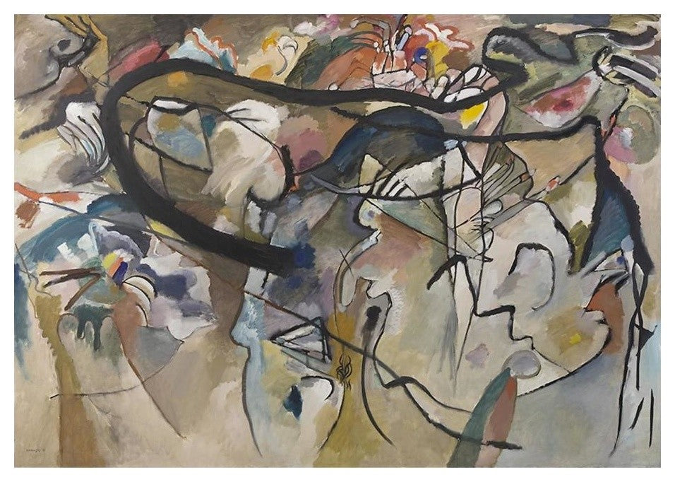 "Composition V, 1911" Digital Paper Print by Wassily Kandinsky, 24"x17"