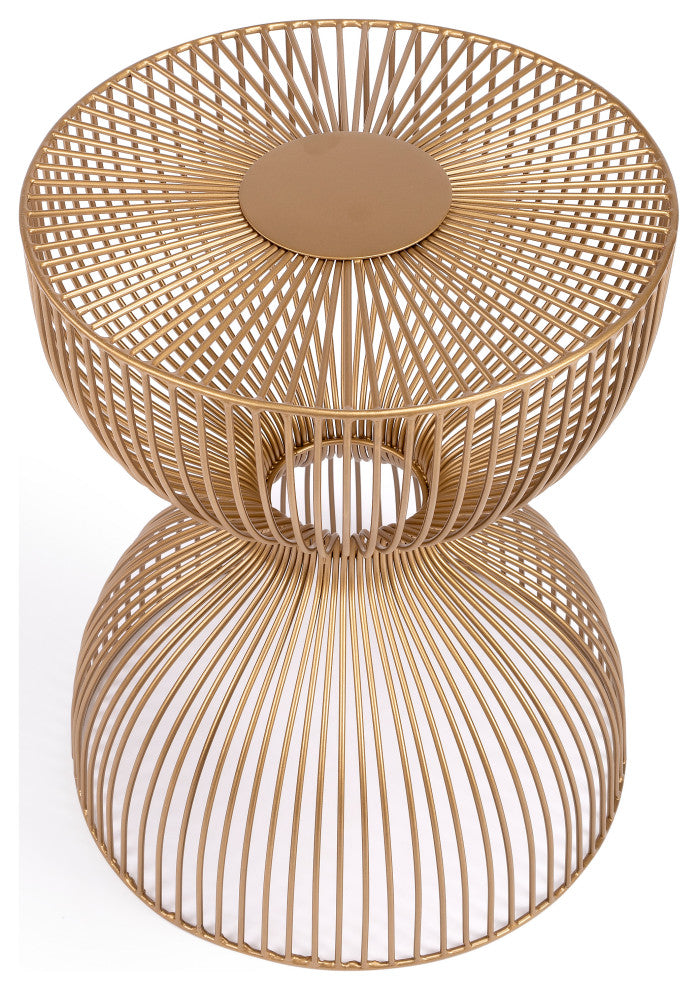 Butler Nicholas Iron Cage Bunching Table, Gold
